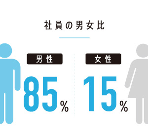 社員の男女比